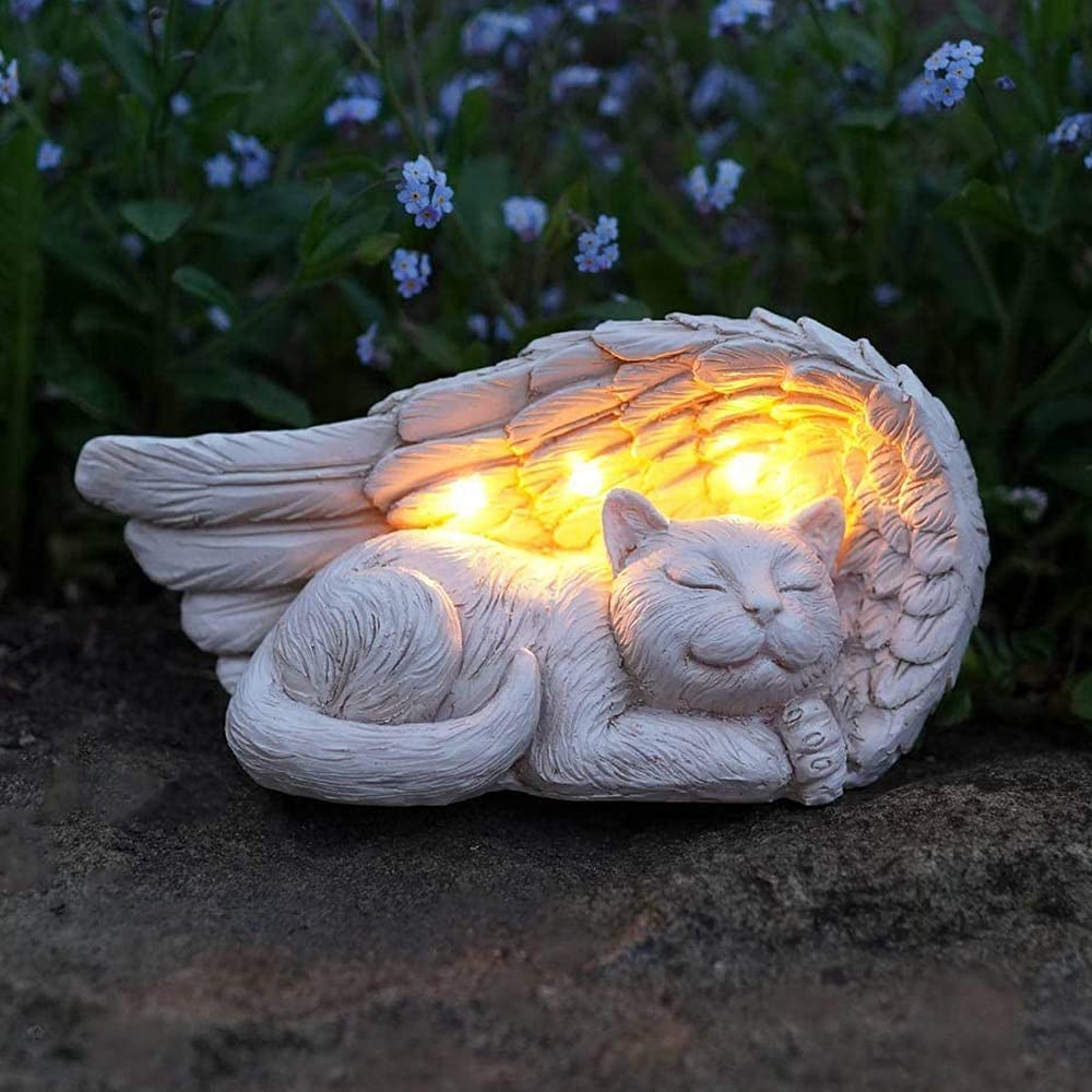 Cat Memorial Gifts Light Up Garden Décor